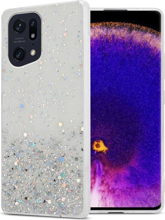 Cadorabo Custodia per Oppo FIND X5 PRO TPU funkelnder Glitter (Oppo Find X5 Pro)