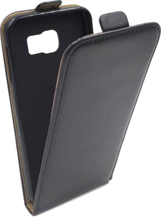 Produktbild König Design Handyhülle für Samsung Galaxy S6 Schutztasche Wallet Cover 360 Case Etui Schwarz (Samsung Galaxy S6)