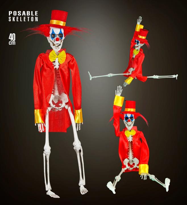 Produktbild Widmann Killer Clown Skelett 40cm (1 Stück)