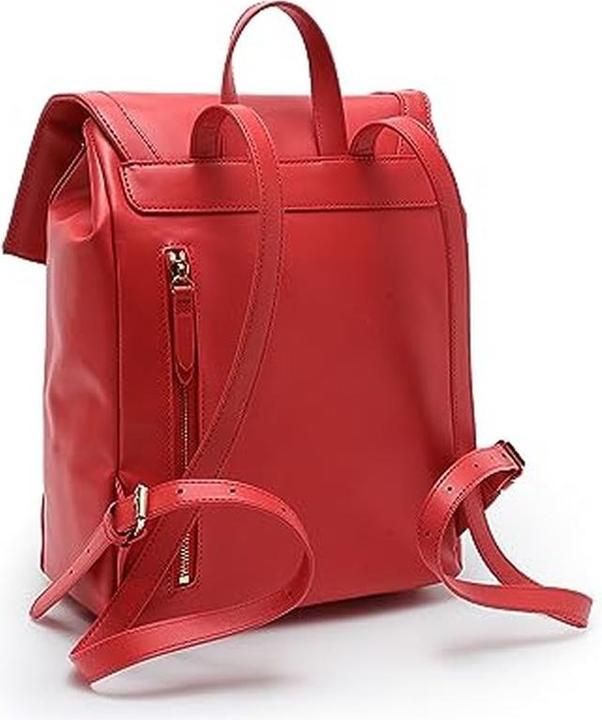 Actual product image Kate Moss Practical Compartmentalized Leather Backpack for Organization