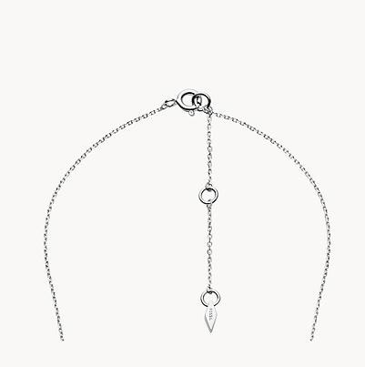 Actual product image Fossil Crescent (Sterling Silver, Mother-of-pearl, 40 - 45 cm)