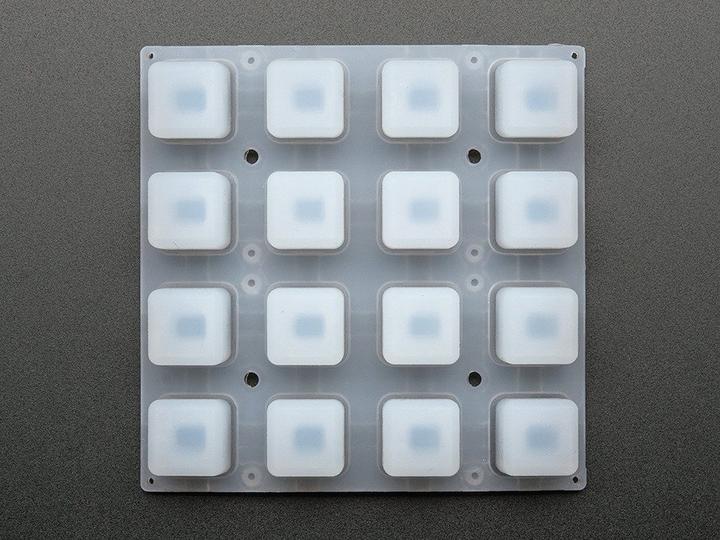 Produktbild Adafruit Silicone Elastomer 4x4 Button Keypad for 3mm LEDs (Buttons)