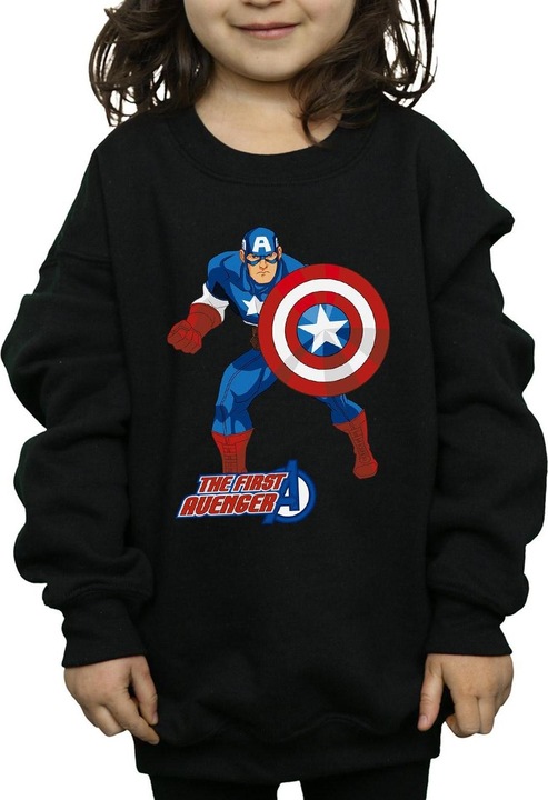 Produktbild Captain America The First Avenger Sweatshirt Mädchen (140, 146)