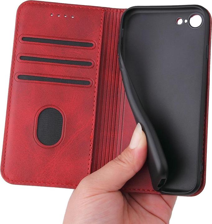 Immagine prodotto Cover-Discount iPhone SE / 8 / 7 - Stand Flip Case Cover rosso (Apple iPhone SE)