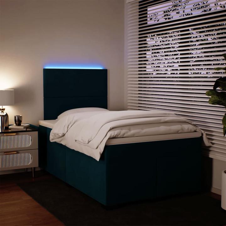 Actual product image vidaXL Bo x spring bed with mattress 120 x 190 cm velvet (120 x 190 cm)