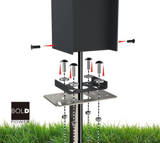 Produktbild Diebold ABANO Steckdosens IP44,Alu,2 fach Steckd,Anth