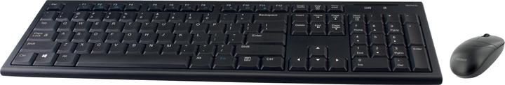 Actual product image Deltaco wireless combo kit keyboard and mouse 10m range US layout (US, Wireless)