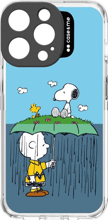 Immagine prodotto Case & Me case&me Peanuts cover cam logo per iPhone 14 Pro design1 Linus Umbrella (Apple iPhone 14 Pro)