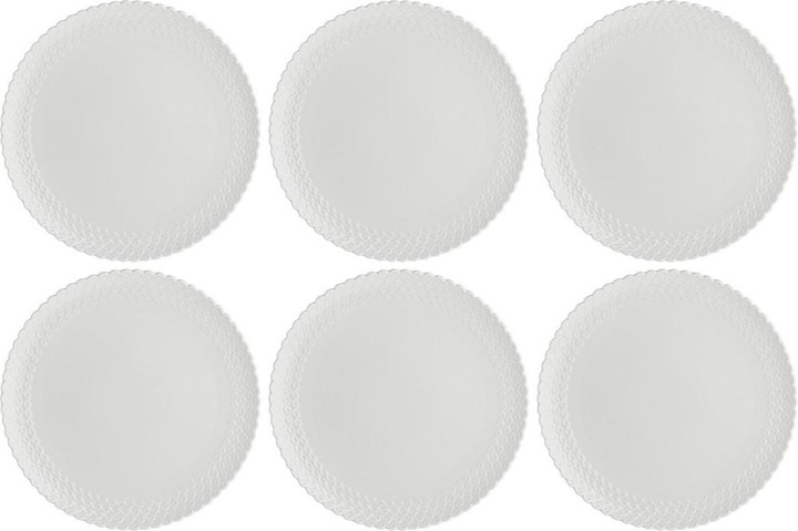 Immagine prodotto La Porcellana Bianca Set di 6 piatti Momenti - Bianco 26 cm