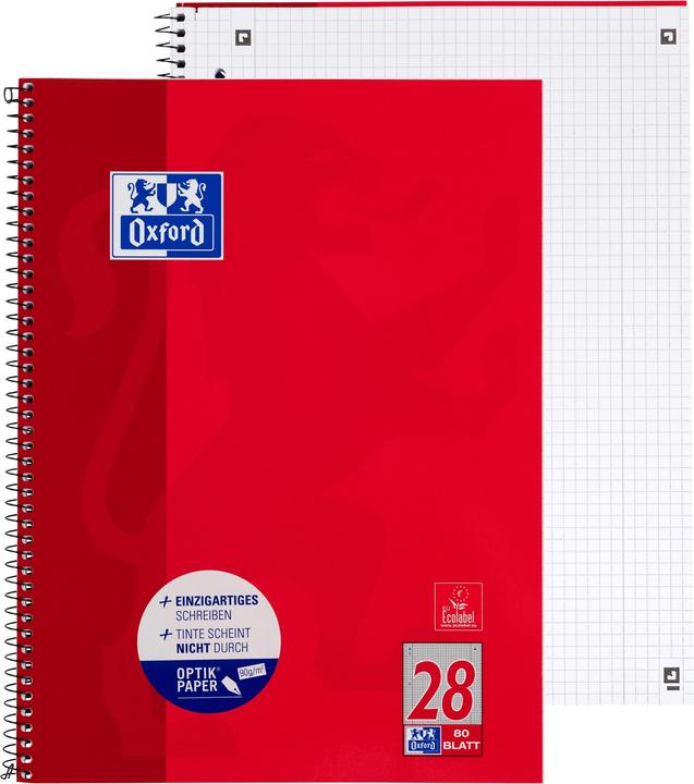 Actual product image Oxford SCHOOL - college notebook (A4, Checked, Soft cover)