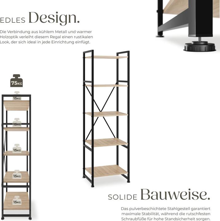Immagine prodotto tectake Manchester (47.50 x 47.50 x 151.50 cm)