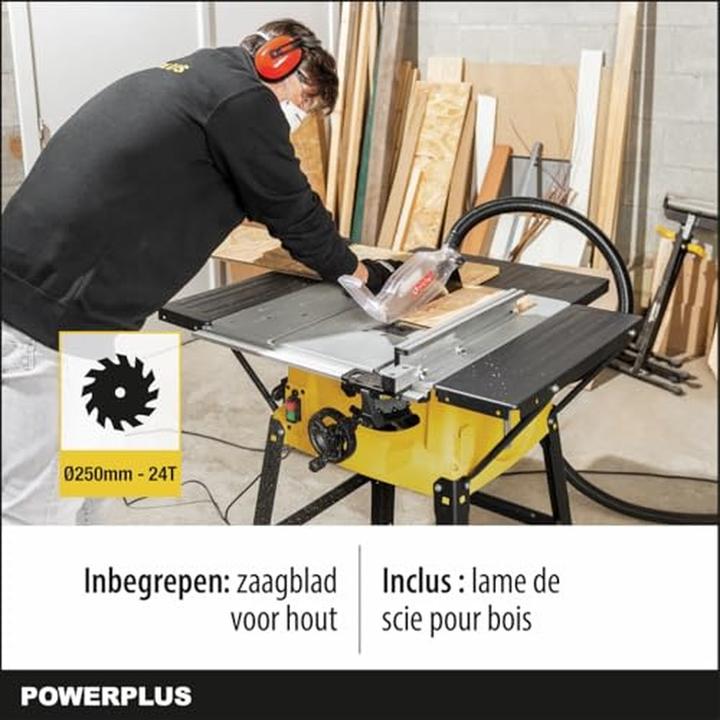 Actual product image Powerplus Tischkreissäge 2000W Ø 250mm - 1 Acc.