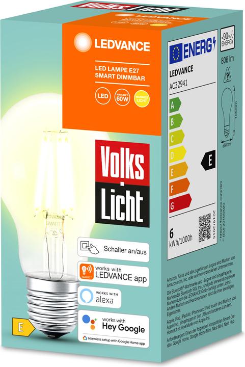 Produktbild Ledvance Volkslicht (E27, 806 lm, 1x)