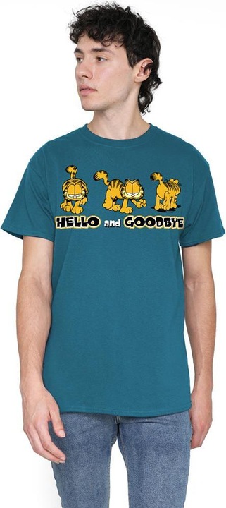 Actual product image Garfield Mens Hello And Goodbye T-Shirt (M)