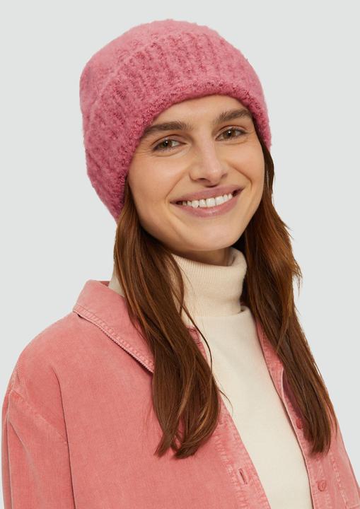 Image du produit s.Oliver Mütze Weiche Beanie mit Strickmuster