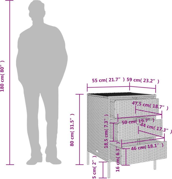 Actual product image vidaXL Gartenschrank