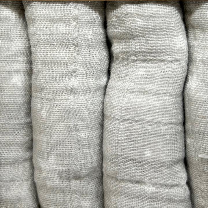 Actual product image Beberotti Organic Muslin Baby Bandana Bib Grey/star (1 Month)