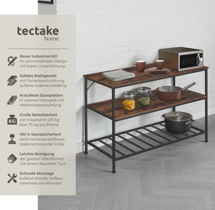 Actual product image tectake Akeley (120 x 60 x 90.50 cm)