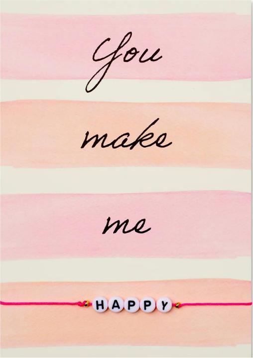 Produktbild by Vivi Armband - You make me "Happy" (16 cm)