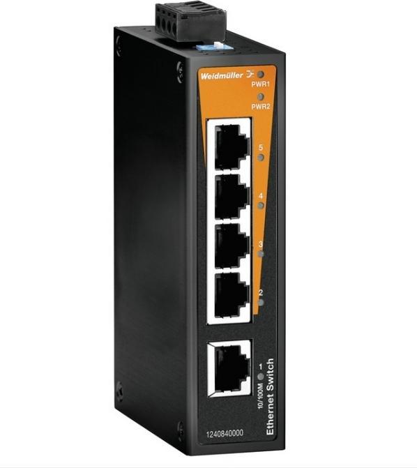 Immagine prodotto Weidmüller Network Switch Unmanaged, Fast Ethernet (5 porte)