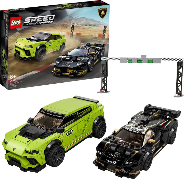 Produktbild LEGO Lamborghini Urus ST-X & Lamborghini Huracán Super Trofeo EVO (76899, LEGO Speed Champions)
