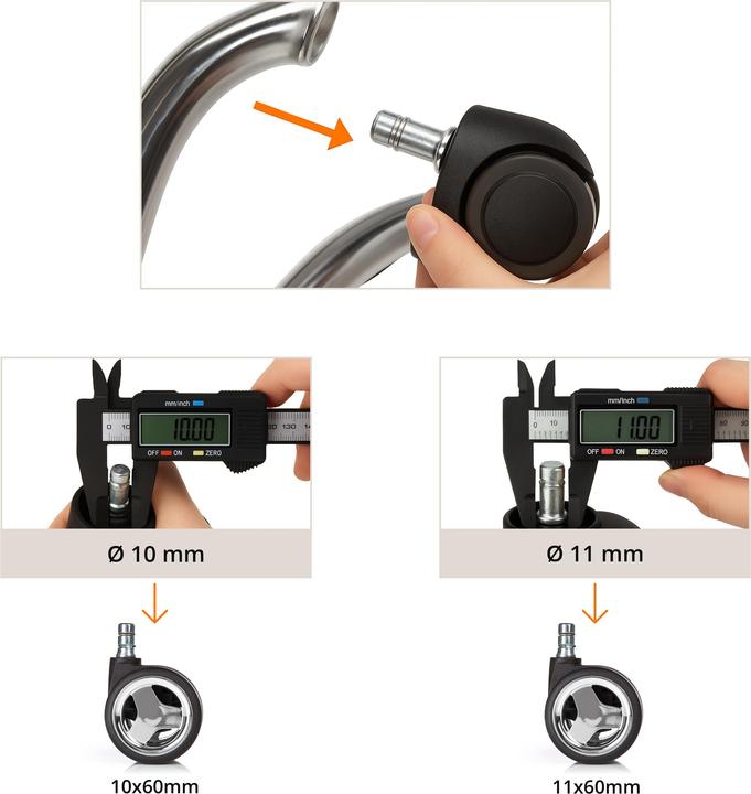 Produktbild Hjh Office 5x ROLO GAME No-Noise 11mm/60mm