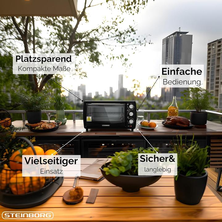 Image du produit Steinborg Mini-Backofen mit Timer