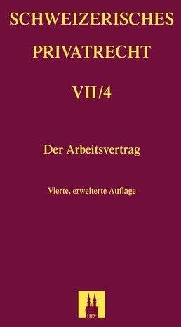 Actual product image Der Arbeitsvertrag (German, Frank Vischer, 2014)