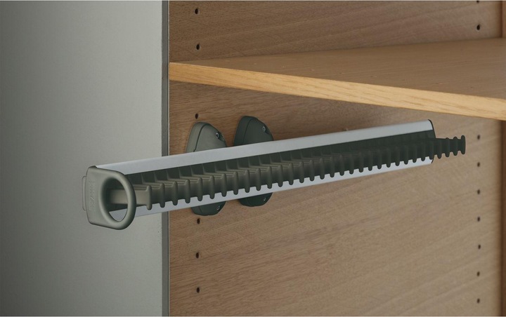 Produktbild Servetto Self System Krawattenhalter Modell A Aluminium/Kunststoff schwarz