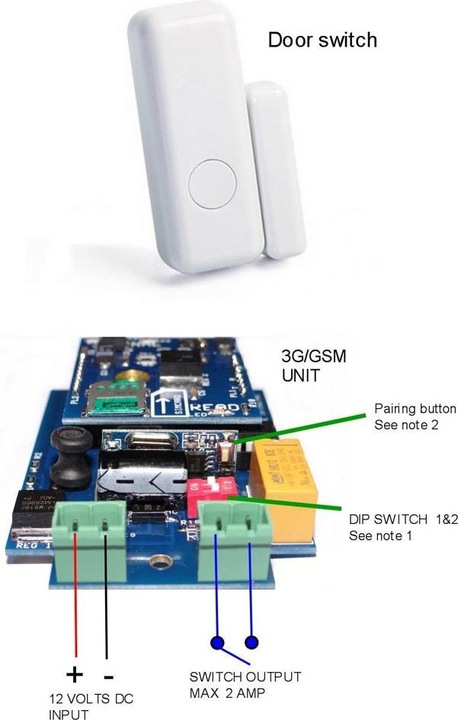 Immagine prodotto GSM Activate GSM Attiva l'allarme del contatto porta 4G