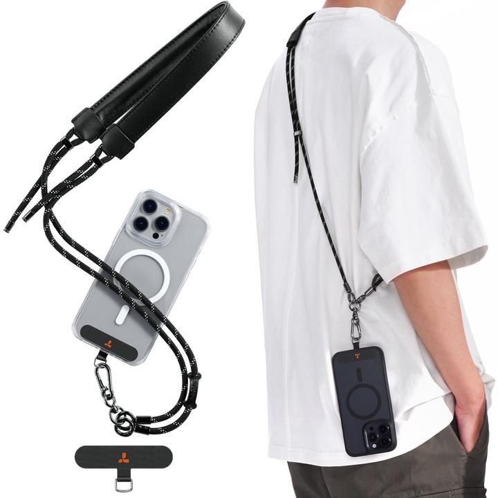 Actual product image Torras LoopGo leather mobile phone strap