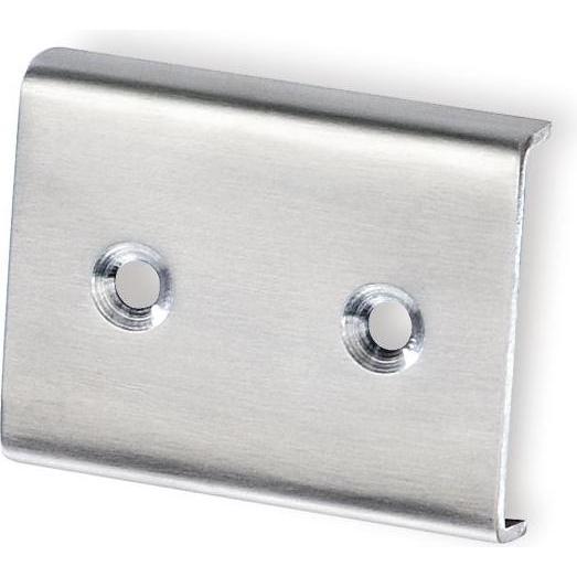 Siro, Garderobe + Kleiderhaken, Verbindungsstück zu Garderobenleiste Aton B 52 mm, H 40 mm, Edelstahl gebürstet