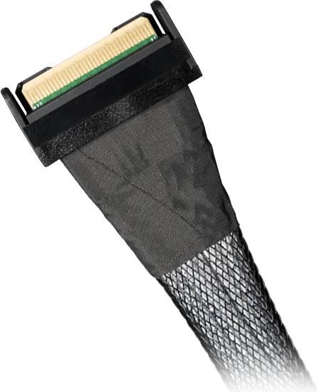 Actual product image Icydock ICY DOCK Kabel MCIO 8i-> 2x MCIO 4 MCIO SSF-TA-1016,schwarz,0,5m (50 cm)