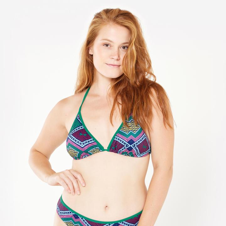 Produktbild Olaian Bikini-Oberteil Damen Triangel Surfen Mae Sangria grün (46)
