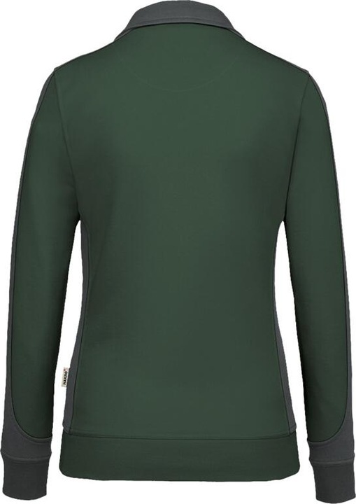 Produktbild Hakro Damen Sweatjacke Contrast Perf ormance tanne/anthrazit Gr.6XL (6XL)