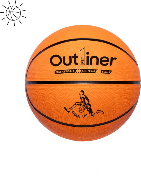 Actual product image Outliner Glowing basketball ball