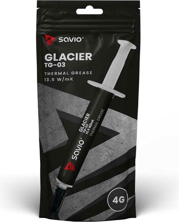 Produktbild Savio Heat conductive paste GLACIER TG-03 Heat conductive paste 13.5W (13.50 W/m K, 4 g)