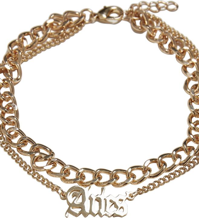 Urban Classics Zodiac Golden Anklet (20% rostfreier Stahl, 80% Eisen, 22 cm)
