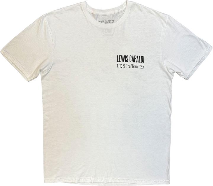 Lewis Capaldi UK Tour '25 TShirt Rückseitiger Aufdruck (S)
