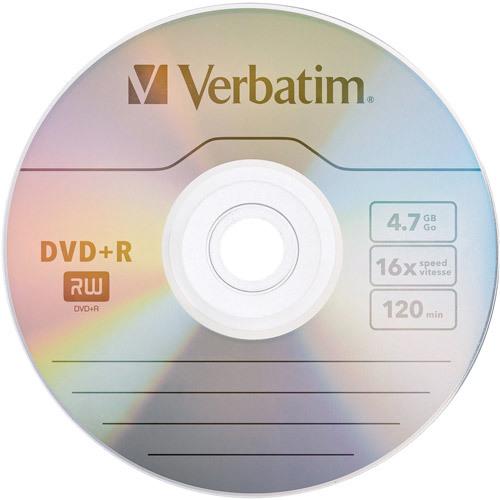 Produktbild Verbatim DVD+R, 16x, 4.7GB, 50er Spindel, bedruckbar (50x)