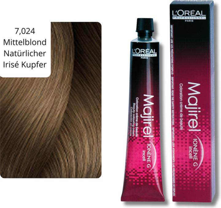 Actual product image L'Oréal Professionnel Majirel (7,024 Medium blonde Natural Irisé Copper)