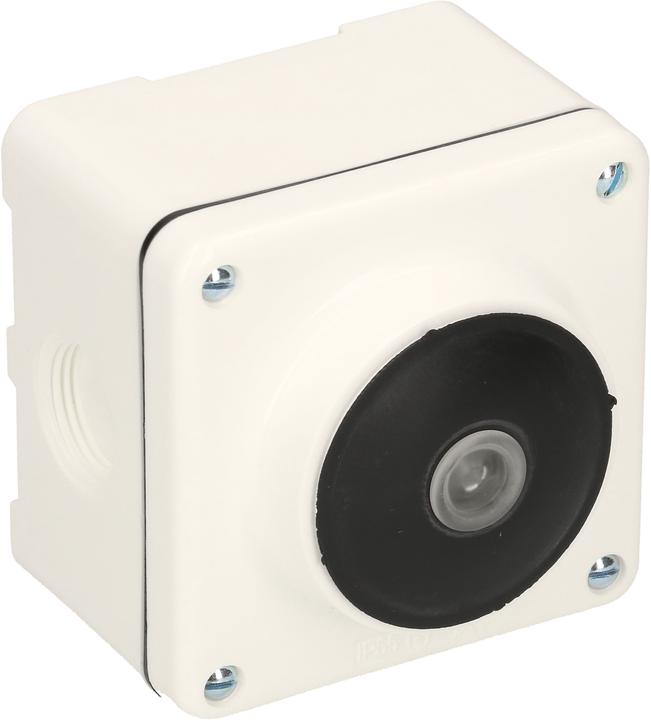 Actual product image Mica AP wet pushbutton white IP54 illuminated
