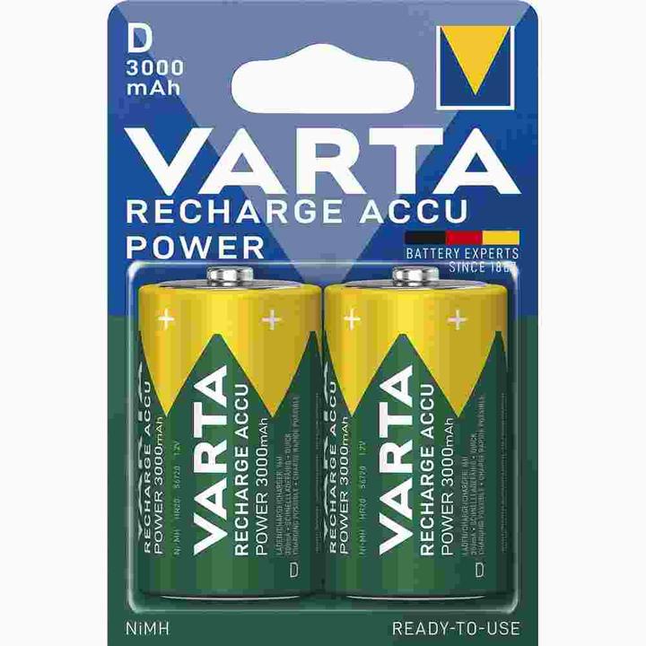 Produktbild Varta Recharge Accu Power (2 Stk., D, 3000 mAh)
