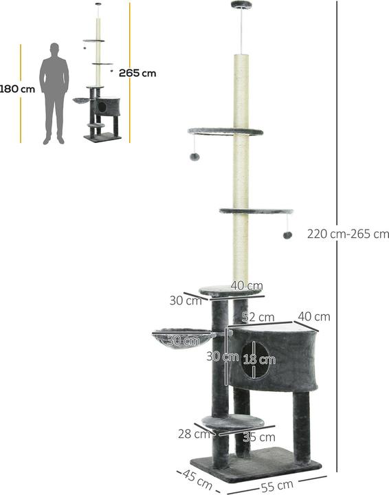 Image du produit Jamb Arbre à chat (Gris foncé)