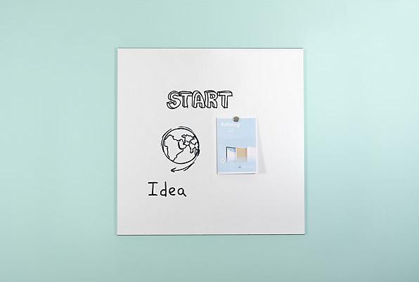 Image du produit kaiserkraft Tableau blanc sans cadre (98 x 98 cm)