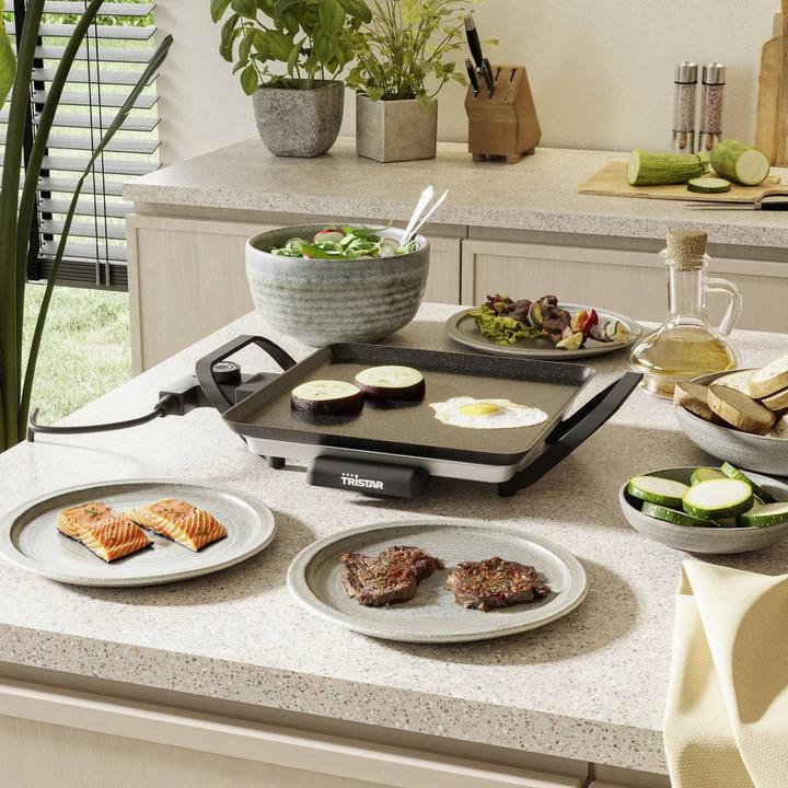 Produktbild Tristar Slim S BP-2666 Elektro Grillplatte stufenloser Temperaturregler Schwarz (0.80 kW)