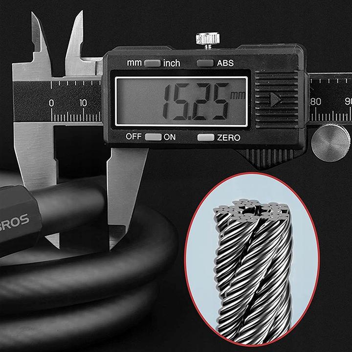 Produktbild Rockbros RKS507-1BK bicycle lock with combination 1.8 m - black