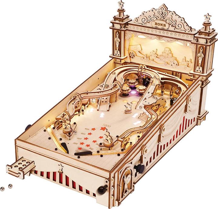Rokr Pinball / Flipperkasten - 3D Holzbausatz