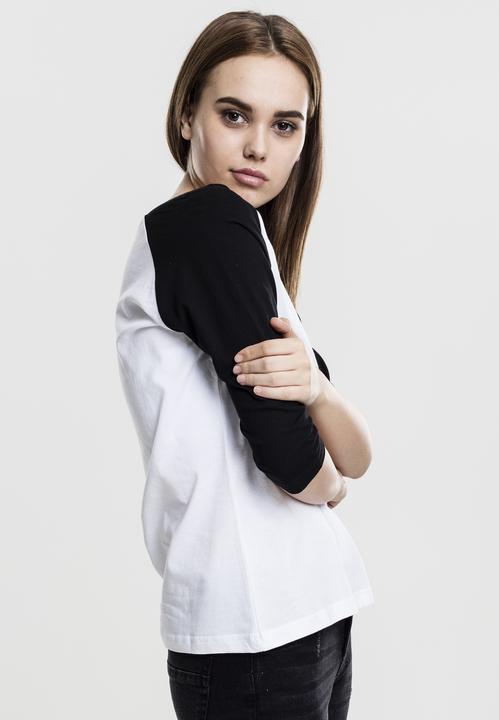 Actual product image Urban Classics Ladies 3/4 Contrast Raglan Tee (XS)