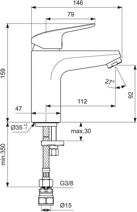 Produktbild Ideal Rubinetto da Vasca Ceraflex